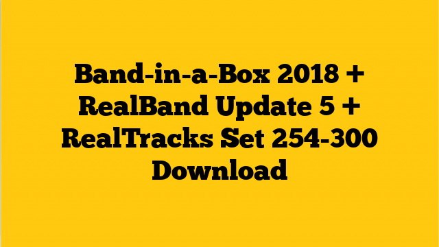 band in a box 2018 download